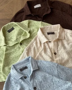 Camisa Romantica Marrón