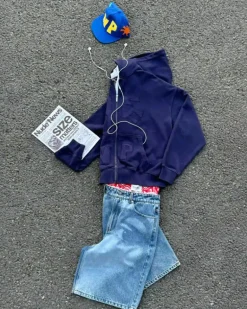 Face Denim Shorts