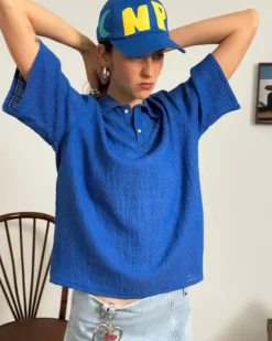 Half Polo Blue