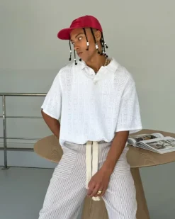 Half Polo White