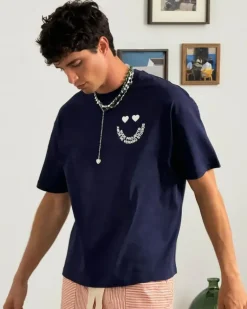 Happy Tee Navy