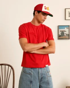 Heart Slim Tee Red
