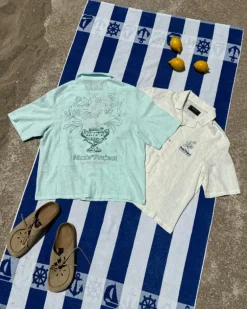 Kimchi Resort Shirt Aqua Green