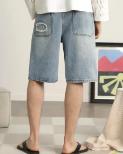 Pantalón Corto Denim Lace