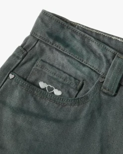 Pantalón Vaquero Verde Washed