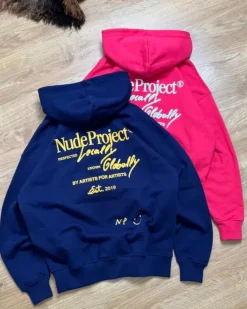 Sudadera Con Cremallera Global Soon Azul Marino