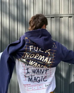Sudadera Fuck Normal Azul Marino