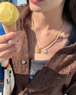 Tropical Necklace Gold