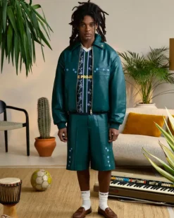 World Cup Leather Bomber Jacket